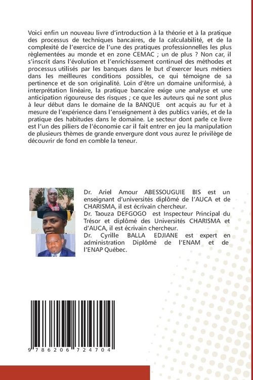 Produktbild: Pr&eacute;cis d'op&eacute;rations et techniques bancaires en zone CEMAC