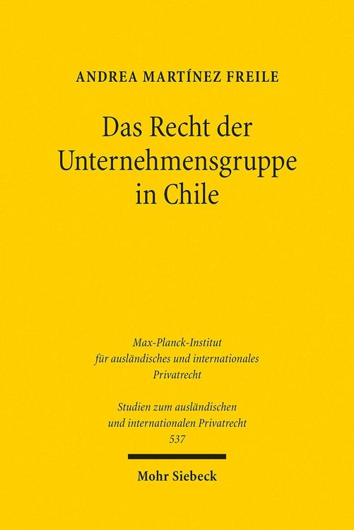 Produktbild: Das Recht der Unternehmensgruppe in Chile