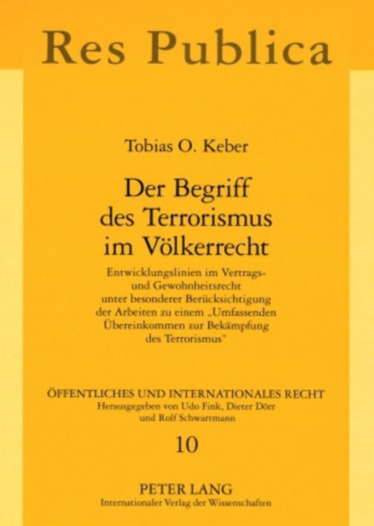 Produktbild: Der Begriff des Terrorismus im Voelkerrecht