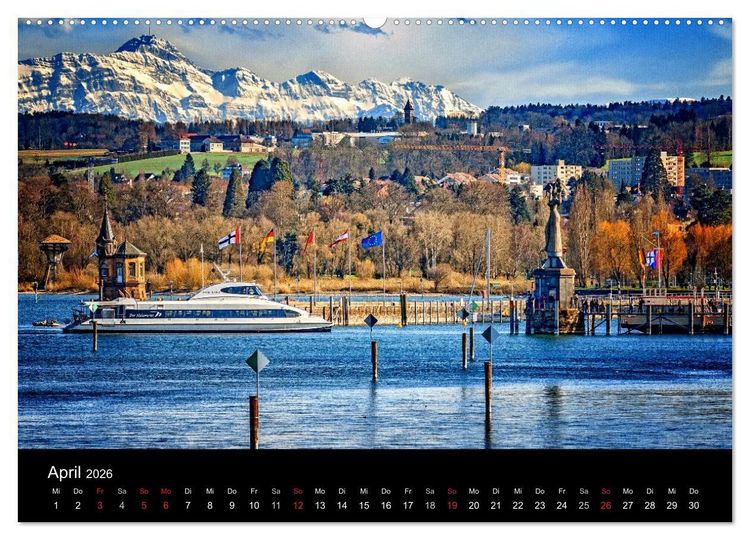 Produktbild: Bodensee-Schiffe und Boote (hochwertiger Premium Wandkalender 2026 DIN A2 quer), Kunstdruck in Hochglanz