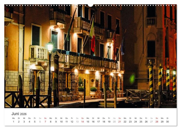 Produktbild: Das stille Venedig (hochwertiger Premium Wandkalender 2026 DIN A2 quer), Kunstdruck in Hochglanz