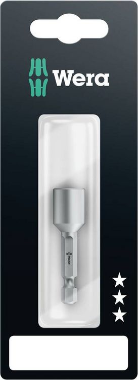 Produktbild: Wera 869/4 M 05073503001 Steckschl&uuml;ssel-Maschinenaufnahme 8 mm Antrieb 1/4" (6.3 mm) 50 mm 1 St.