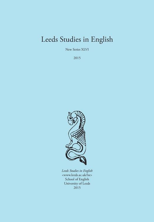 Produktbild: Leeds Studies in English 2015