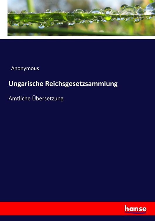 Produktbild: Ungarische Reichsgesetzsammlung