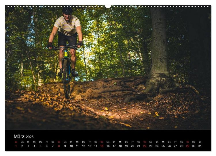 Produktbild: Mountainbike Action (hochwertiger Premium Wandkalender 2026 DIN A2 quer), Kunstdruck in Hochglanz