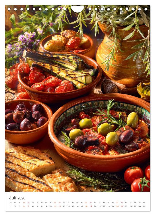 Produktbild: Das Gourmet Jahr (Wandkalender 2026 DIN A4 hoch), CALVENDO Monatskalender