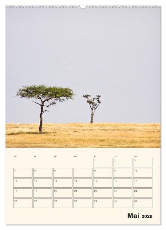 Produktbild: Kenia &ndash; Terminplaner (hochwertiger Premium Wandkalender 2026 DIN A2 hoch), Kunstdruck in Hochglanz