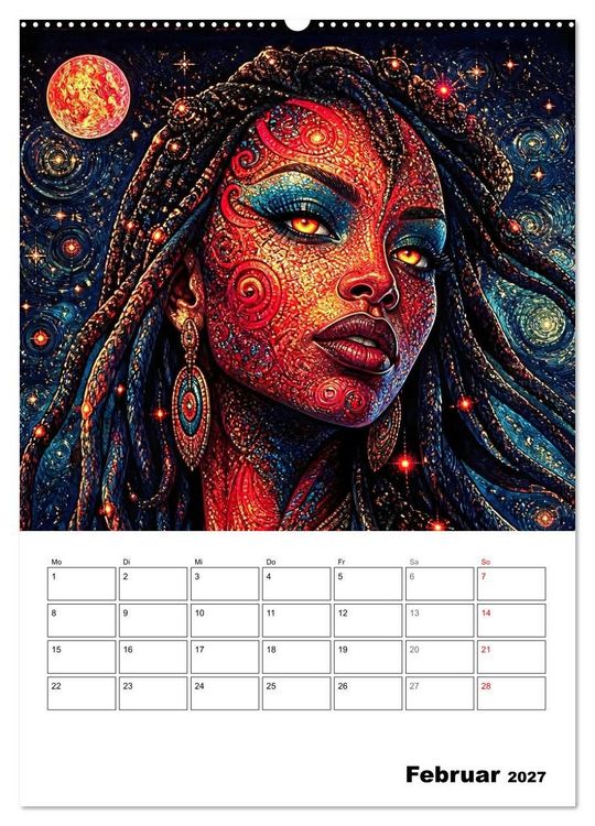 Produktbild: Mystische Gesichter der Unendlichkeit (hochwertiger Premium Wandkalender 2027 DIN A2 hoch), Kunstdruck in Hochglanz