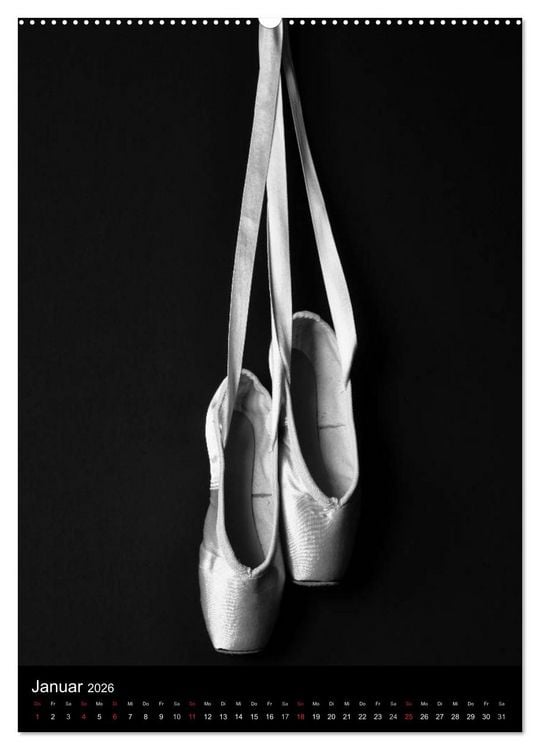 Produktbild: Ballett Schwarzweiss (Wandkalender 2026 DIN A2 hoch), CALVENDO Monatskalender