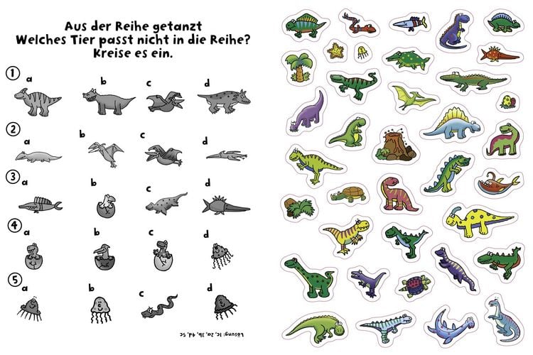 Produktbild: 555 Sticker Dinosaurier