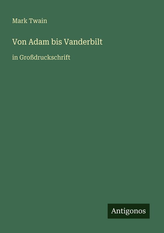 Produktbild: Von Adam bis Vanderbilt