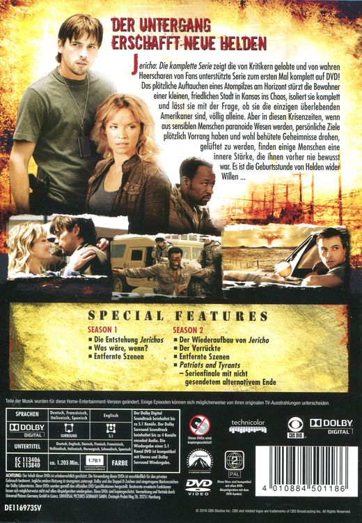 Produktbild: Jericho - Die komplette Serie [8 DVDs]