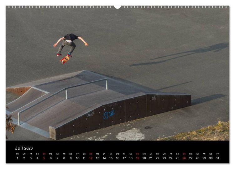 Produktbild: it's SKATEBOARDING (hochwertiger Premium Wandkalender 2026 DIN A2 quer), Kunstdruck in Hochglanz