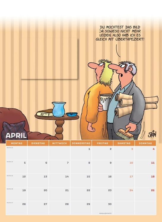 Produktbild: Uli Stein M&auml;nner Kalender 2027: Monatskalender f&uuml;r die Wand