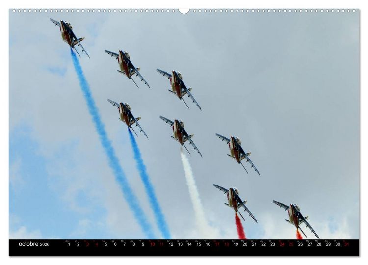 Produktbild: Arabesques dans le ciel de France (Calendrier mural 2026 DIN A2 vertical) calendrier de bureau