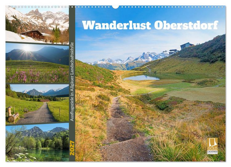 Produktbild: Wanderlust Oberstdorf (Wandkalender 2027 DIN A2 quer), CALVENDO Monatskalender