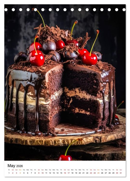 Produktbild: Cake Heaven (Desk Calendar 2026 DIN A5 portrait), CALVENDO 12 Month DeskCalendar