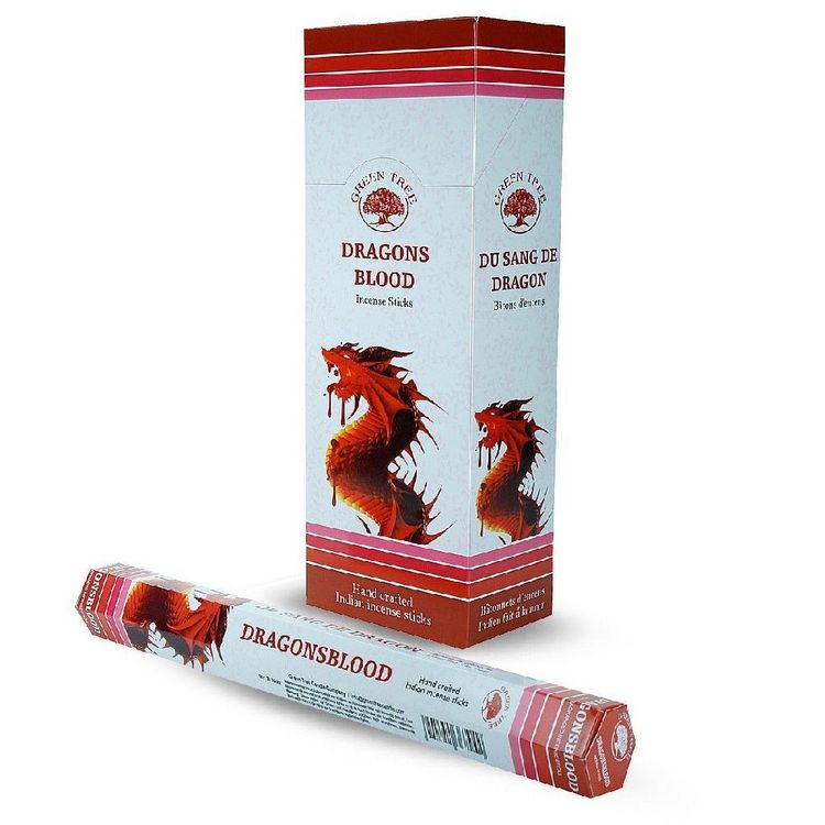 Produktbild: R&auml;ucherst&auml;bchen Green Tree "Dragonblood" Hexa 20St.
