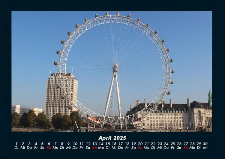 Produktbild: London 2025 Fotokalender DIN A4