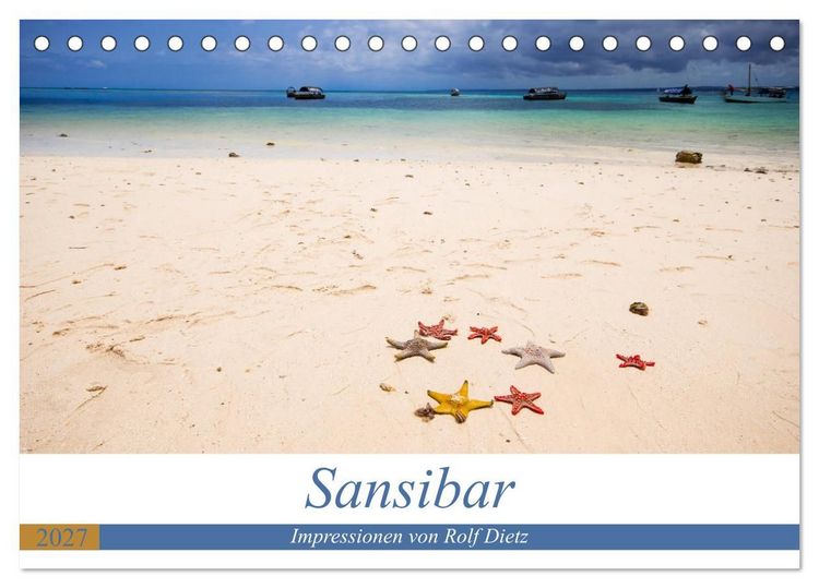 Produktbild: Sansibar - Impressionen von Rolf Dietz (Tischkalender 2027 DIN A5 quer), CALVENDO Monatskalender