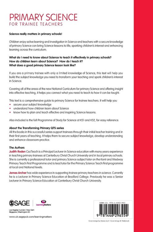 Produktbild: Primary Science for Trainee Teachers