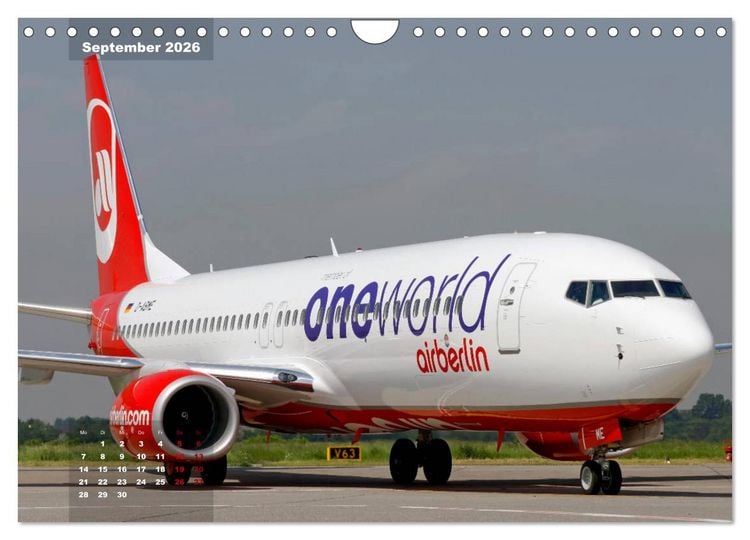 Produktbild: In Memoriam Air Berlin (Wandkalender 2026 DIN A4 quer), CALVENDO Monatskalender