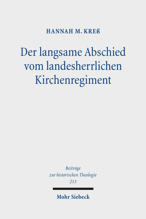 Produktbild: Der langsame Abschied vom landesherrlichen Kirchenregiment