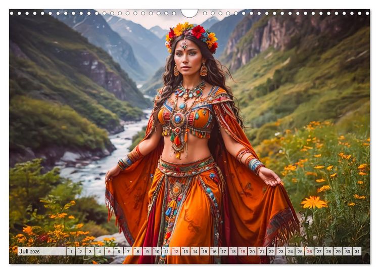 Produktbild: Inka-Mythologie - G&ouml;tter, Helden und Monster (Wandkalender 2026 DIN A3 quer), CALVENDO Monatskalender