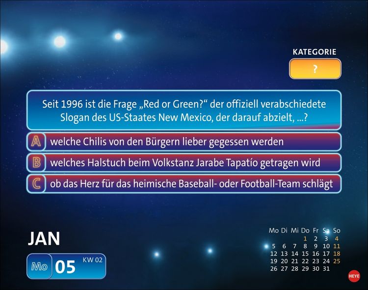Produktbild: Wer wei&szlig; denn sowas? Tagesabrei&szlig;kalender 2026