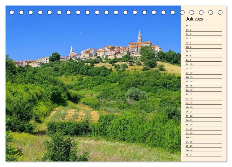 Produktbild: Istrien (Tischkalender 2026 DIN A5 quer), CALVENDO Monatskalender