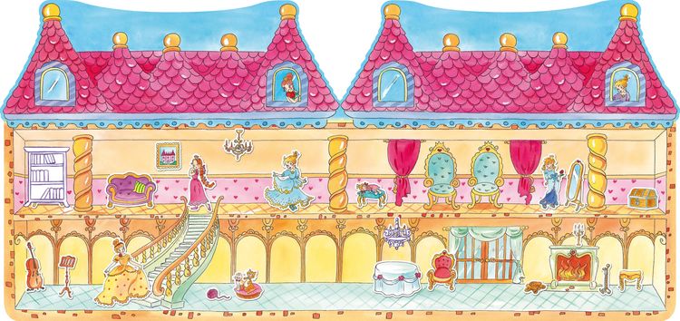 Produktbild: Prinzessinnenschloss - Stickern, Malen, Gestalten
