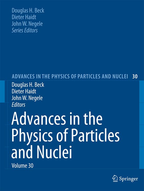Produktbild: Advances in the Physics of Particles and Nuclei Volume 30