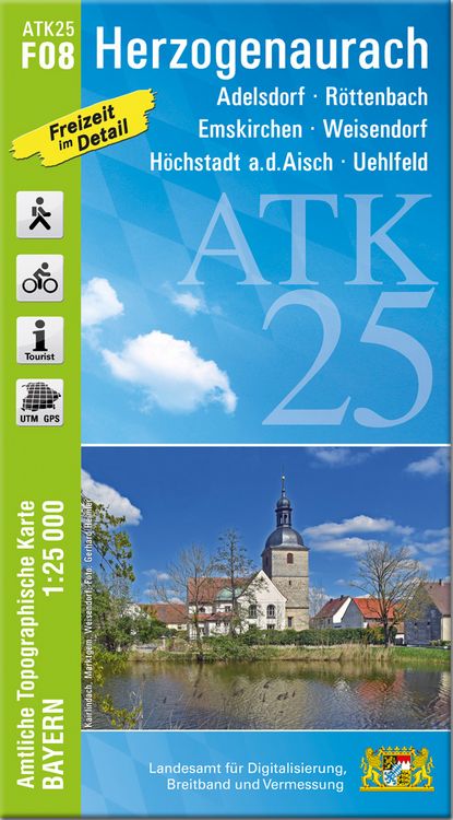 Produktbild: ATK25-F08 Herzogenaurach (Amtliche Topographische Karte 1:25000)