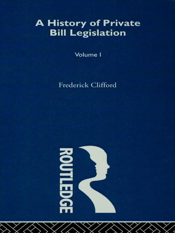 Produktbild: A History of Private Bill Legislation