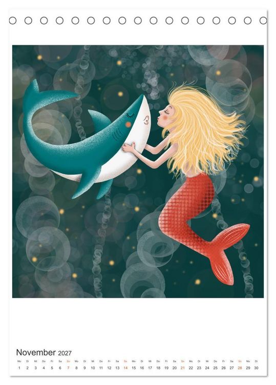 Produktbild: SAVE OUR OCEANS - Ursprung allen Lebens (Tischkalender 2027 DIN A5 hoch), CALVENDO Monatskalender