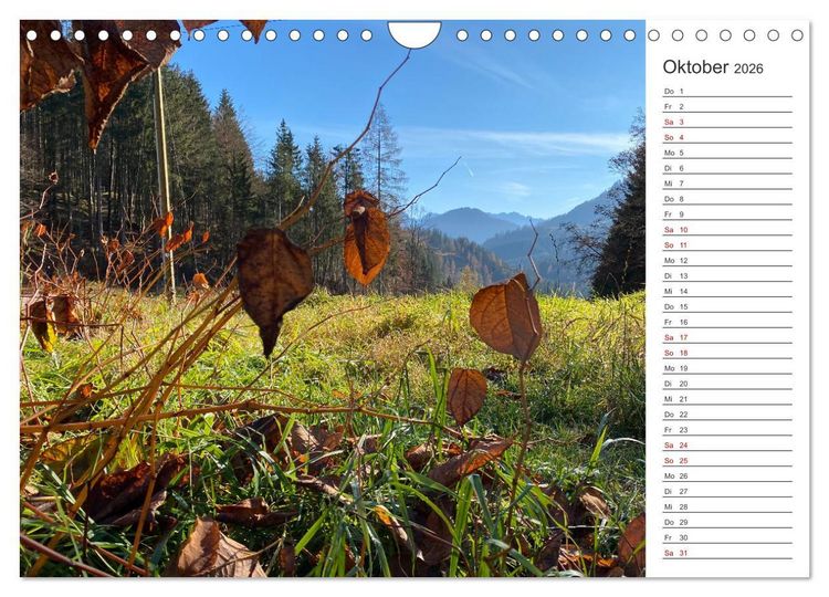 Produktbild: Alpenauszeit - Bergpause f&uuml;rs Herz (Wandkalender 2026 DIN A4 quer), CALVENDO Monatskalender