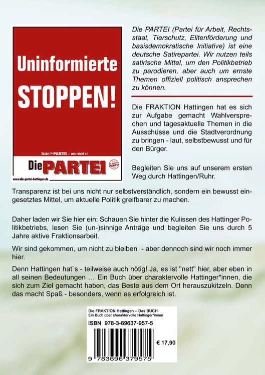 Produktbild: Die Fraktion Hattingen - das Buch