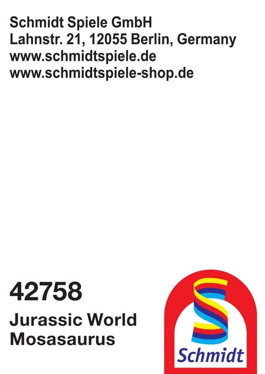 Produktbild: Schmidt Spiele - Jurassic World - Mosasaurus, 17 cm