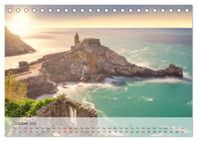 Produktbild: Beautiful Seascapes (Desk Calendar 2026 DIN A5 landscape), CALVENDO 12 Month DeskCalendar