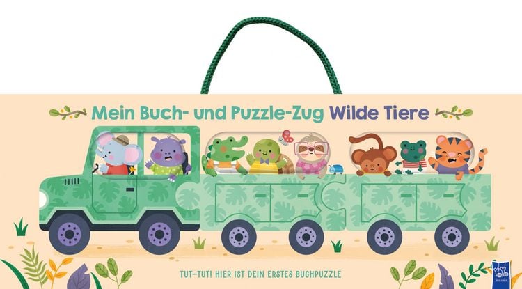 Produktbild: Mein Buch- und Puzzle-Zug: Wilde Tiere