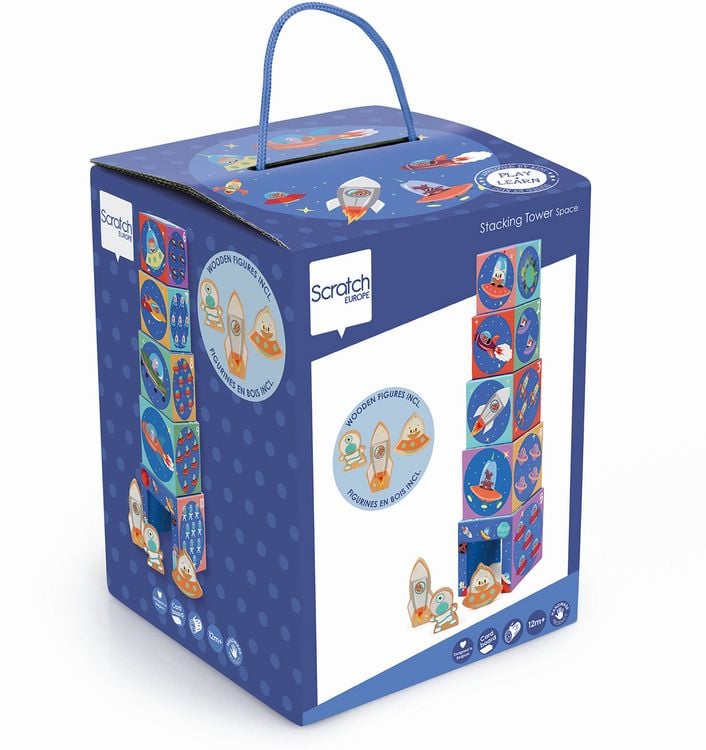 Produktbild: SCRATCH - Stapelspiel Pyramide Weltraum