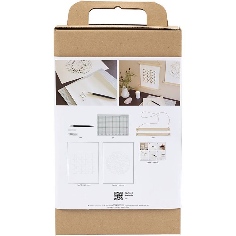 Produktbild: Creativ Company Kreativ Set Papierkunst, Papier zum Aufh&auml;ngen, Creme