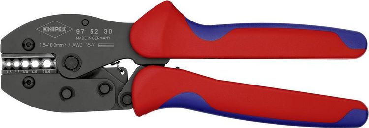 Produktbild: Knipex PRECIFORCE 97 52 30 Crimpzange Unisolierte Pressverbinder 1.5 bis 10mm&sup2;