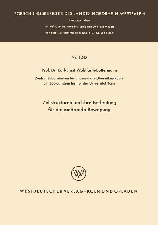 Produktbild: Zellstrukturen und ihre Bedeutung f&uuml;r die am&ouml;boide Bewegung