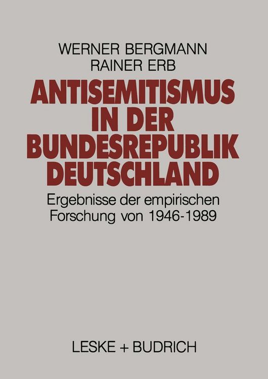 Produktbild: Antisemitismus in der Bundesrepublik Deutschland
