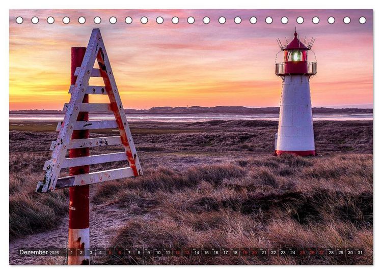 Produktbild: Sylt - Farbige Momente (Tischkalender 2026 DIN A5 quer), CALVENDO Monatskalender
