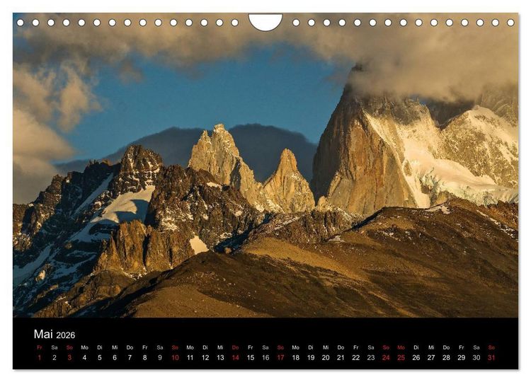 Produktbild: Farbenfrohes Patagonien (Wandkalender 2026 DIN A4 quer), CALVENDO Monatskalender