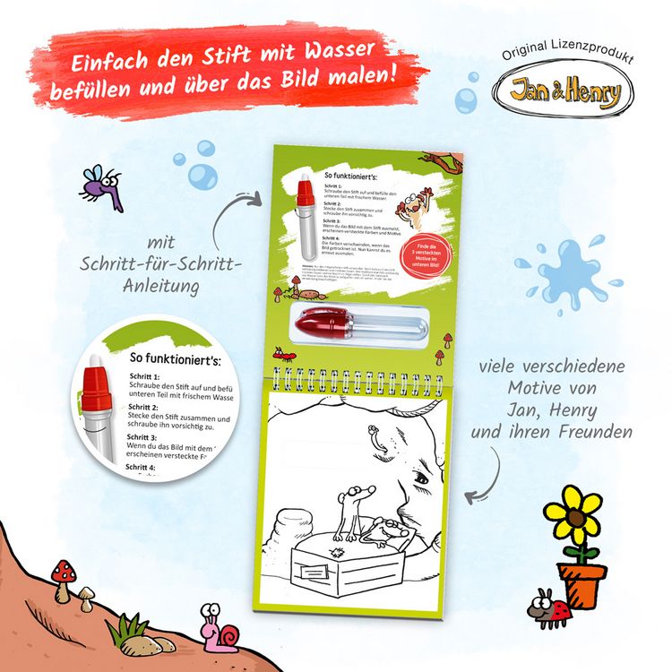 Produktbild: Tr&ouml;tsch Jan & Henry Zaubermalspa&szlig; mit Wasserstift