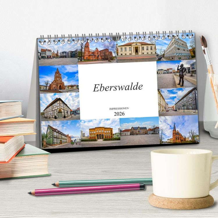 Produktbild: Eberswalde Impressionen (Tischkalender 2026 DIN A5 quer), CALVENDO Monatskalender