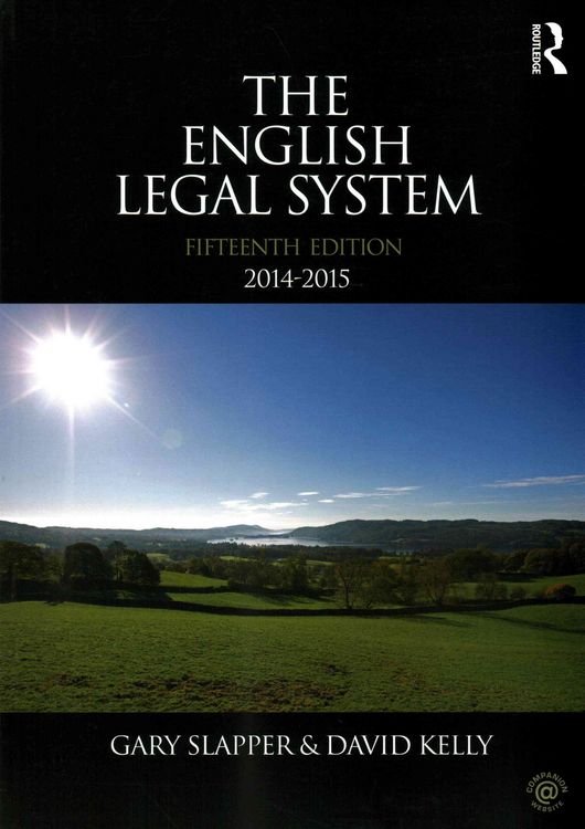 Produktbild: Slapper, G: English Legal System